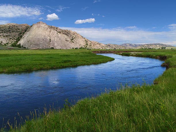 Historic handcart trail through Wyoming landscape